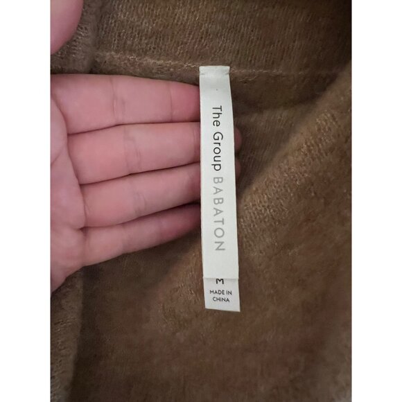 The Group Babaton Womens Adichie Brown Merino Wool Turtleneck Sweater Sz M - Picture 5 of 7